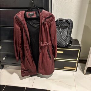 Bernardo Maroon and Black Coat